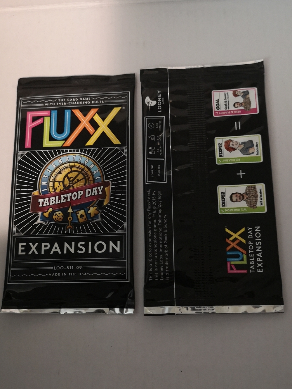 Fluxx Tabletop Day Expansion Pack - Black